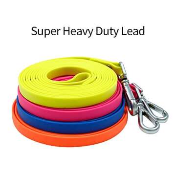 Long Leash Waterproof Training Longline Outdoor Dog Leash Great for Training, Beach, Yard, Play, Camping