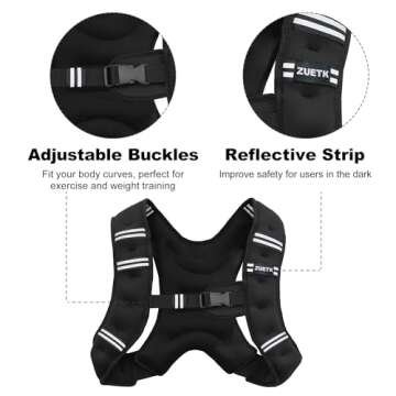 ZUETK Weighted Vest for Enhanced Strength and Safety
