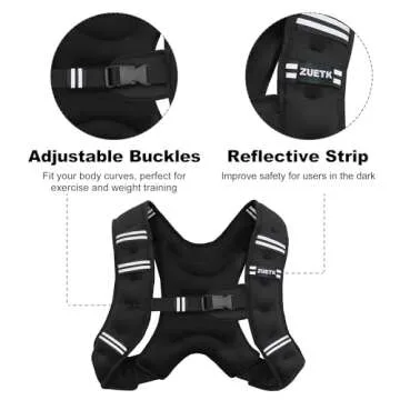 ZUETK Weighted Vest for Enhanced Strength and Safety