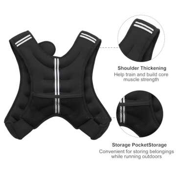 ZUETK Weighted Vest for Enhanced Strength and Safety