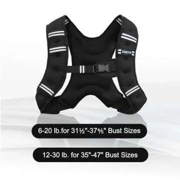 ZUETK Weighted Vest for Enhanced Strength and Safety