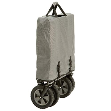 MacSports Collapsible Utility Wagon with Table and Drink Holders