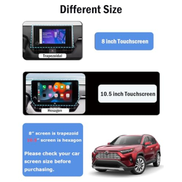 ASZSK RAV4 Screen Protector 9H Tempered Glass Film