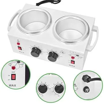 Panghuhu88 Double Wax Warmer for Hair Removal & Waxing