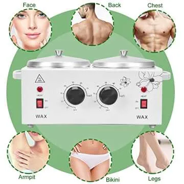 Panghuhu88 Double Wax Warmer for Hair Removal & Waxing