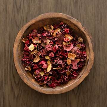 Rustic Handmade Dough Bowl by Red Barn Candle Co.