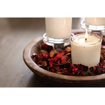Rustic Handmade Dough Bowl by Red Barn Candle Co.