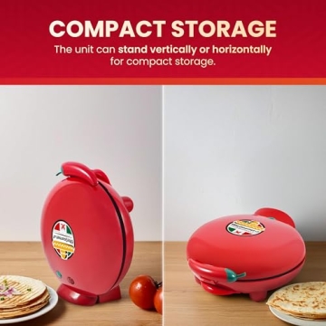Elite Gourmet Quesadilla Maker - Easy 8" Non-Stick Cooking