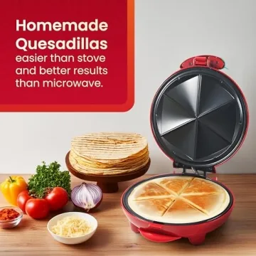Elite Gourmet Quesadilla Maker - Easy 8" Non-Stick Cooking