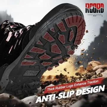 R CORD Hiking Boots Womens Waterproof Hiking Walking Boots Trekking Trail Boots Outdoor Work Sneakers Pink Size 8