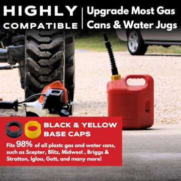 EZ-POUR Replacement Spout - Water Jug Or Gas Can Spout - Update Your Old Can