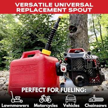 EZ-POUR Replacement Spout - Water Jug Or Gas Can Spout - Update Your Old Can