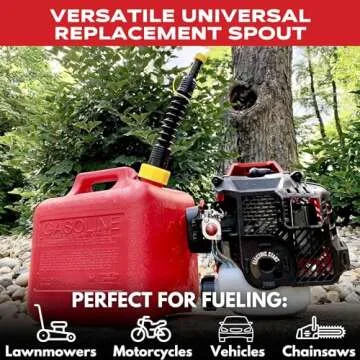 EZ-POUR Replacement Spout - Water Jug Or Gas Can Spout - Update Your Old Can