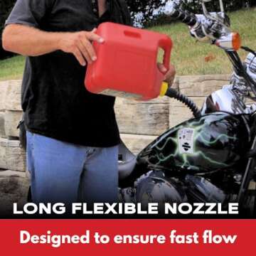 EZ-POUR Replacement Spout - Water Jug Or Gas Can Spout - Update Your Old Can