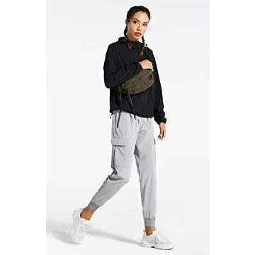 Libin Women's Lightweight Cargo Joggers for Active Wear
