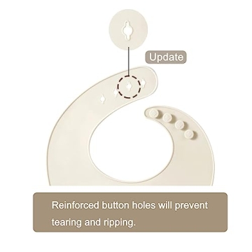 PandaEar Silicone Bibs Set of 3 - Adjustable and Waterproof