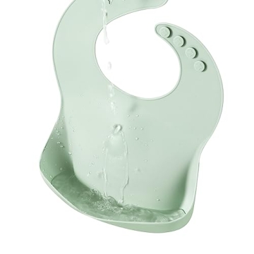 PandaEar Silicone Bibs Set of 3 - Adjustable and Waterproof