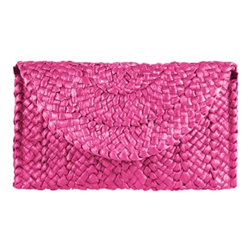KUANG! Womens Straw Clutch Purse - Lightweight & Stylish