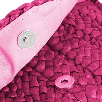 KUANG! Womens Straw Clutch Purse - Lightweight & Stylish