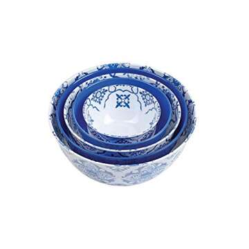 Multicolor Melamine Bowl Set with Lids for Easy Meal Prep