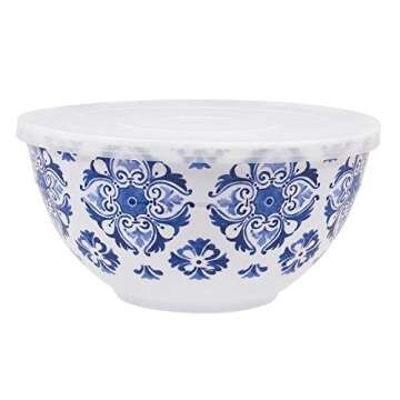 Multicolor Melamine Bowl Set with Lids for Easy Meal Prep