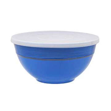 Multicolor Melamine Bowl Set with Lids for Easy Meal Prep
