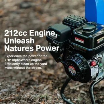 Landworks Mini Wood Chipper Powerful Compact Versatile Design