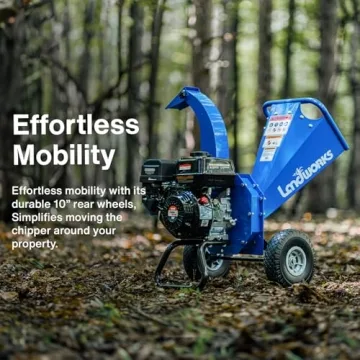 Landworks Mini Wood Chipper Powerful Compact Versatile Design