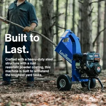 Landworks Mini Wood Chipper Powerful Compact Versatile Design