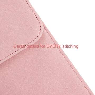 WALNEW 6 Inch Sleeve for All-New Kindle 2024 and 2022/Kindle 2019(J9G29R)/6" Kindle Paperwhite/Kindle Voyage/Kindle (8th Gen, 2016)/Kindle 4/5/Kindle Touch Protective Pouch Bag Case Cover, Pink
