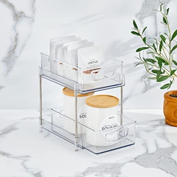 Nate Berkus 2-Tier Sliding Drawer Organizer for Kitchen