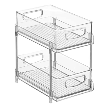 Nate Berkus 2-Tier Sliding Drawer Organizer for Kitchen