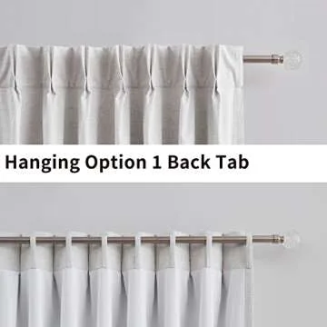 Elegant Blackout Pinch Pleat Curtains in Natural Beige