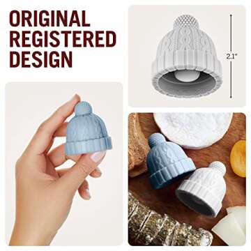 Monkey Business Silicone Wine Stopper | Seals Bottle and Keeps Wine Fresh/Cute Wine Accessories/Kitchen Gadgets