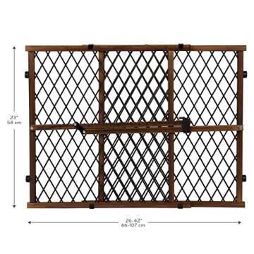 Evenflo Position & Lock Baby Gate, Pressure-Mounted, Farmhouse Collection