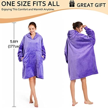 REDESS Blanket Hoodie - Oversized Warm Sherpa Sweatshirt