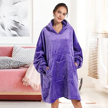 REDESS Blanket Hoodie - Oversized Warm Sherpa Sweatshirt