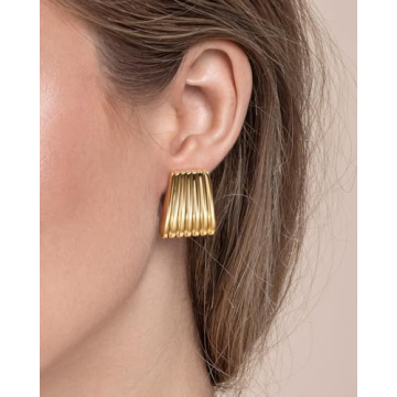 Chic Sngia Gold Chunky Earrings for Women - Trendy Accessories