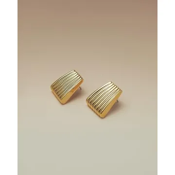 Chic Sngia Gold Chunky Earrings for Women - Trendy Accessories