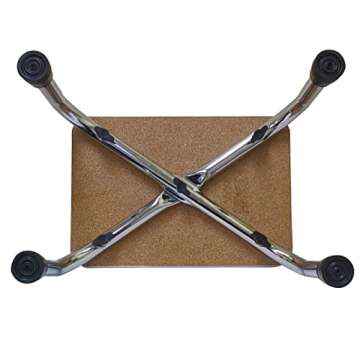 PCP Medical Step Stool with Non Slip Ribbed Rubber Platform, Lightweight Footstool for Seniors and Patients, Chrome