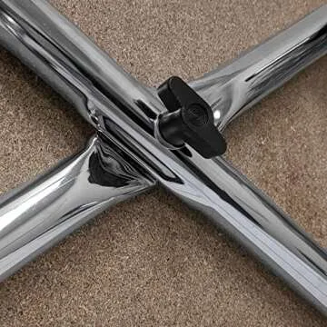 PCP Medical Step Stool with Non Slip Ribbed Rubber Platform, Lightweight Footstool for Seniors and Patients, Chrome