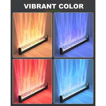 TACAHE RGBW Dynamic Wave Wall Light - Flowing Water, Aurora Visual - Color Changing Wall Washer Lamp with Remote & APP - Ambient Light for Living Room, Gaming Set - 39.3" - 12W - 1 Pack