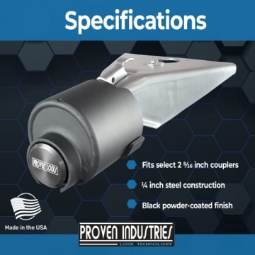Proven Industries 2516 Heavy-Duty Trailer Lock for Optimal Security