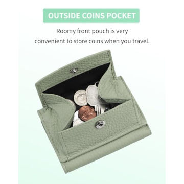 Karmiir RFID Mini Leather Wallet Women Compact Stylish