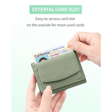 Karmiir RFID Mini Leather Wallet Women Compact Stylish