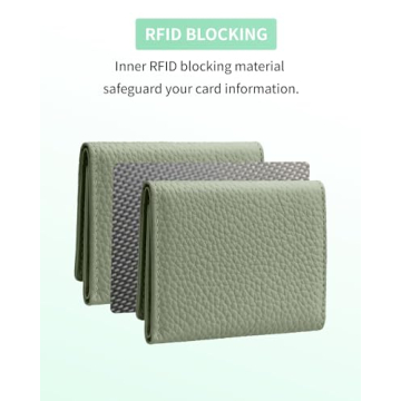 Karmiir RFID Mini Leather Wallet Women Compact Stylish