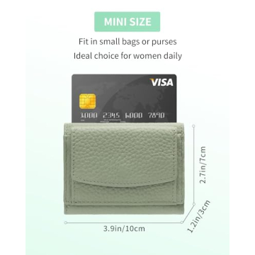 Karmiir RFID Mini Leather Wallet Women Compact Stylish