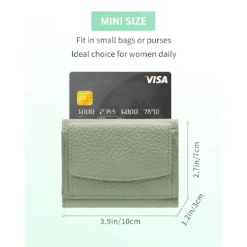 Karmiir RFID Mini Leather Wallet Women Compact Stylish