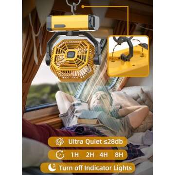 Orteen 9-Inch Portable Fan - 20000mAh Battery Power