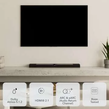 Devialet Dione - All-in-One HDMI Dolby Atmos Soundbar - Enhance Home Cinema - Patented Technologies for Immersive Sound - Seamless Connectivity